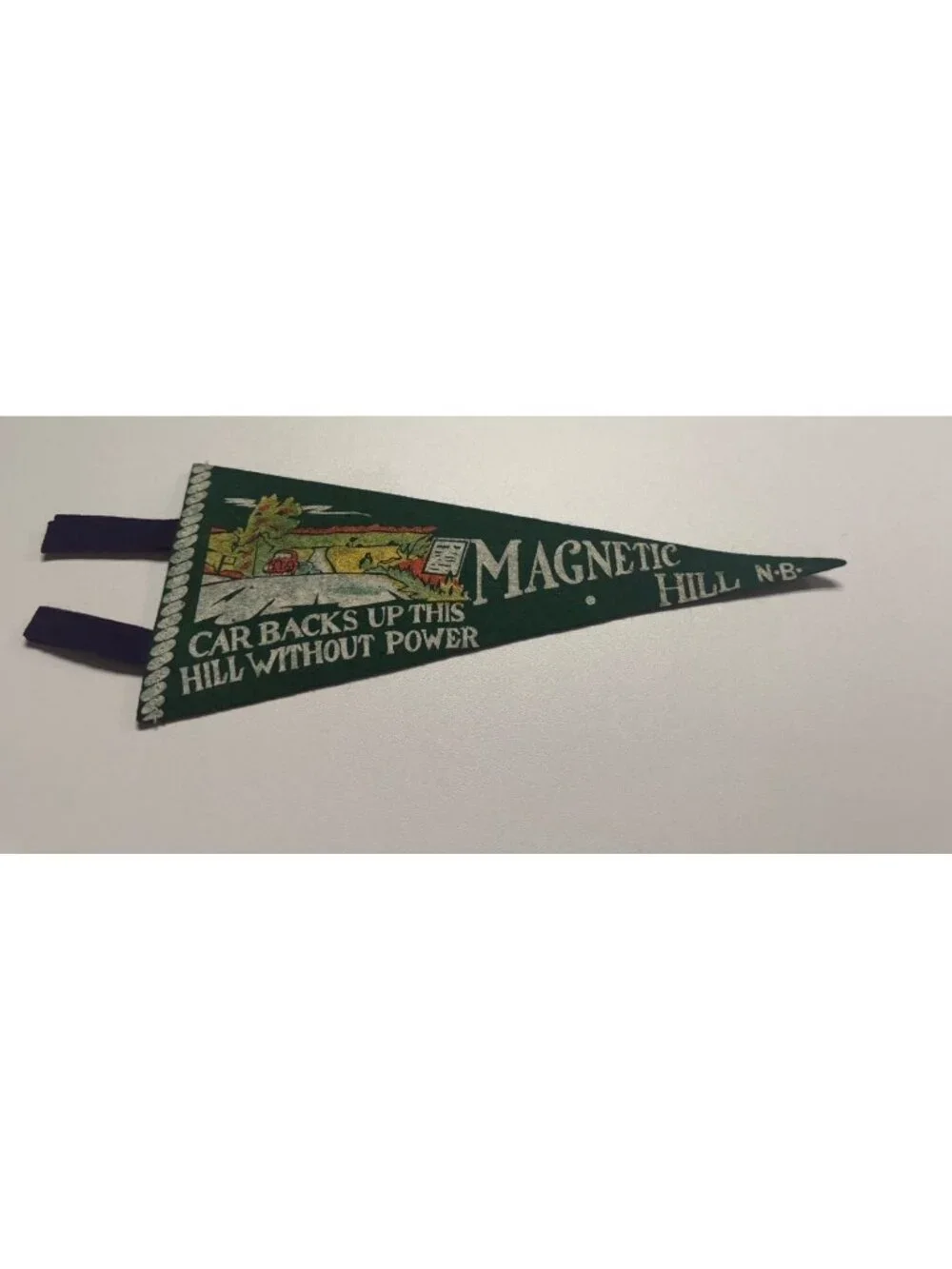 Vintage Magnetic Hill N.B. Canada pennant